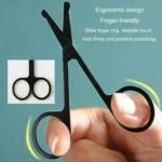 Men Nose Hair Scissor Round Tip Nose Hair Trimmer Manual Trimming Scissor - Image 4