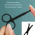 Men Nose Hair Scissor Round Tip Nose Hair Trimmer Manual Trimming Scissor - Image 5