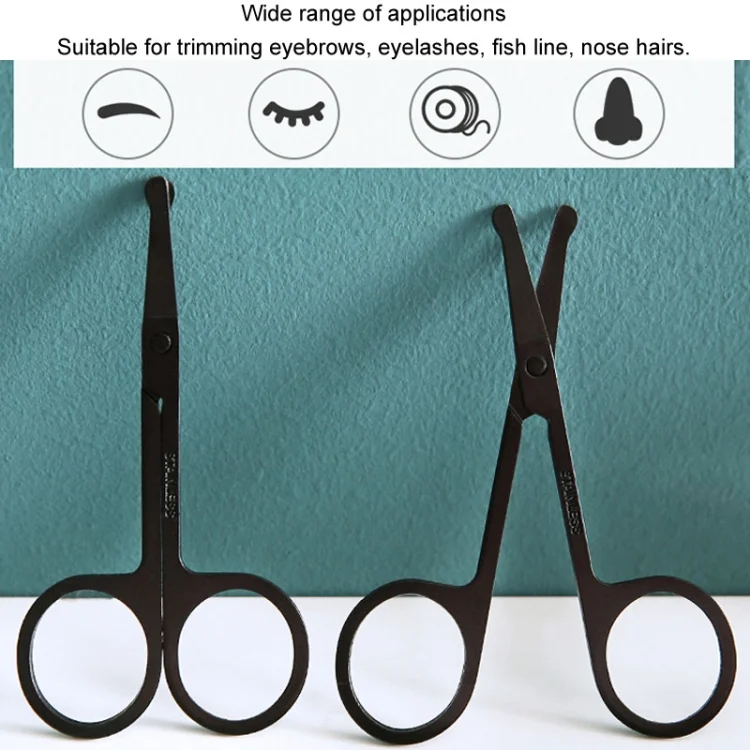 TBD06047159_B7.webp Men Nose Hair Scissor Round Tip Nose Hair Trimmer Manual Trimming Scissor - Image 8