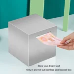 Stainless Steel Money Box Only In, No Export Adult Children Savings Box - Image 4