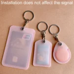 Access Control Elevator Card Holder Proximity Card Protector Keychain With Pull Ring - Image 3