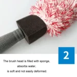 30cm Microfiber Long-handled Plush Tire Cleaning Brush - Image 4