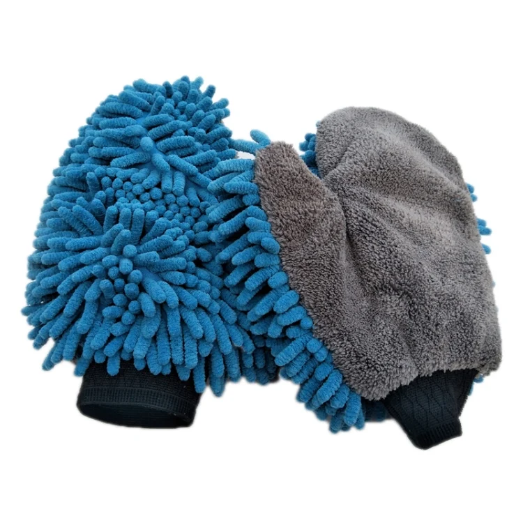 TBD06047168_B1.webp Chenille Double-Sided Microfiber Car Cleaning Thumb Gloves - Image 2