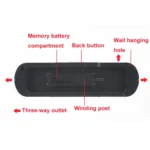 Remote Control Digital Display Atmosphere Light Wall Clock Living Room Decoration Clock - Image 4