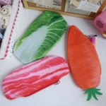 3D Simulation Ingredients Vegetable Plush Pencil Pouch Large Pen Case Student Stationery - Image 4