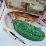 3D Simulation Ingredients Vegetable Plush Pencil Pouch Large Pen Case Student Stationery - Image 6