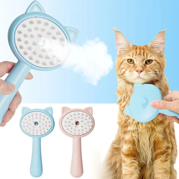 TBD06047190_B1.webp Pet Spray Massage Comb Cats Anti Flying Hair Bathing Brush - Image 2