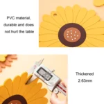 Silicone Heat Insulation Table Mat Anti-scald Placemat Heat-resistant Pot Pad Coaster - Image 5