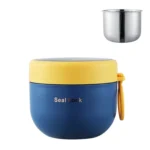 304 Stainless Steel Insulated Soup Bowl Oatmeal Breakfast Cup Portable Lunch Box