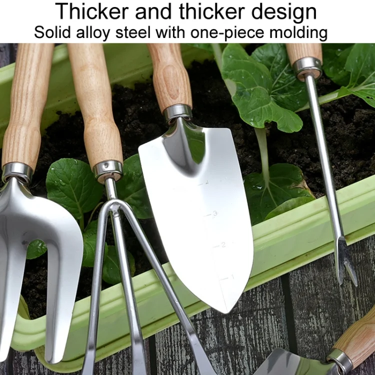 TBD06047280_B4.webp Garden Planting Shoveling Tools Thickened Wooden Handle Gardening Kit - Image 5