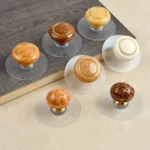 Hole-free Wardrobe Handles Drawer Glass Door Adhesive Household Round Handle - Image 2