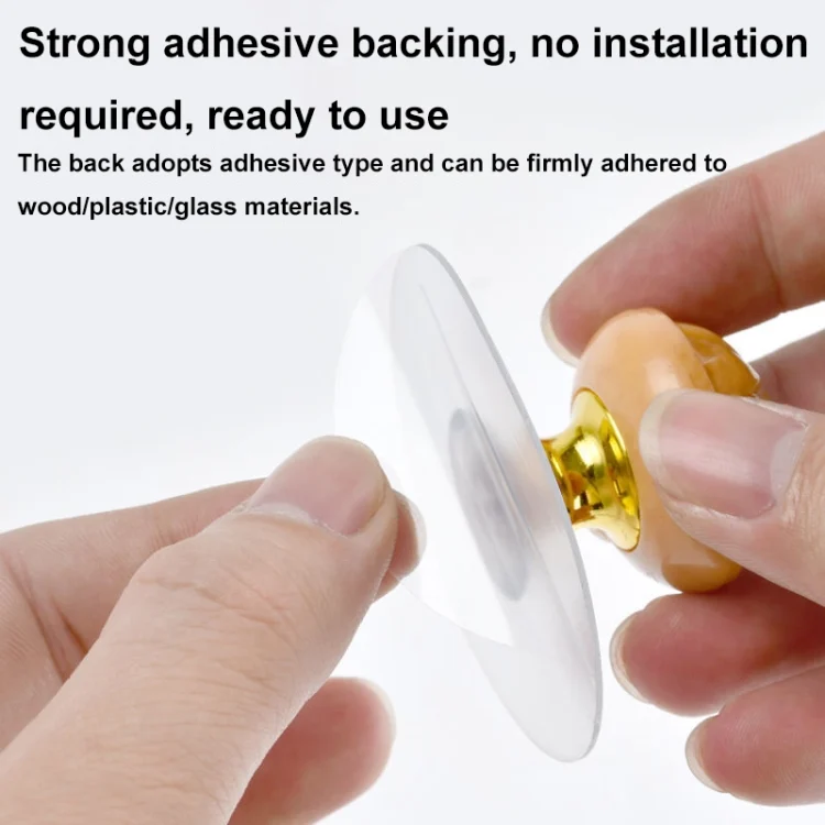 TBD06047302_B3.webp Hole-free Wardrobe Handles Drawer Glass Door Adhesive Household Round Handle - Image 4