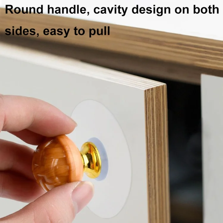 TBD06047302_B4.webp Hole-free Wardrobe Handles Drawer Glass Door Adhesive Household Round Handle - Image 5