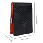 Baellerry RFID Anti-Theft Multi-Card Slot Contrasting Color Wallet Card Holder - Image 3