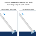 Disposable Toilet Brush Dissolving Replacement Brush Toilet Cleaning Set - Image 4