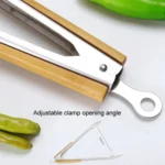 Household Stainless Steel Food Clip Kitchen Baking Barbecue Clamp - Image 3