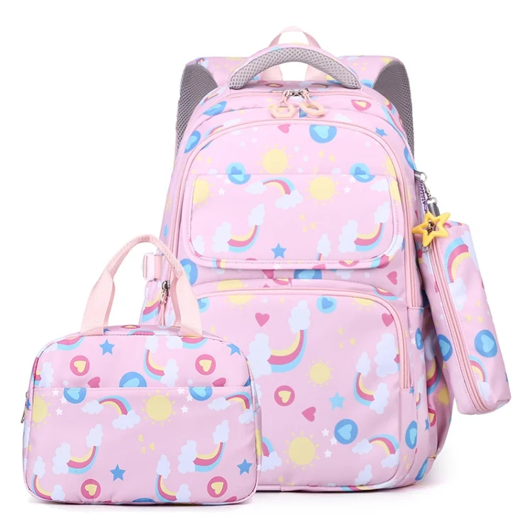 3 In 1 Kids School Backpack Small Student Book Bag with Lunch Bag & Pencil Case