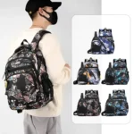 2 In 1 Men Backpack Lightweight Outdoor Daypack Boys Bookbag With Chest Bag - Image 2