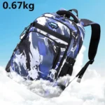 2 In 1 Men Backpack Lightweight Outdoor Daypack Boys Bookbag With Chest Bag - Image 7