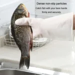 Waterproof Kitchen Dishwashing Gloves Household PVC Non-slip Laundry Housework Gloves - Image 7