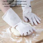 Waterproof Kitchen Dishwashing Gloves Household PVC Non-slip Laundry Housework Gloves - Image 8
