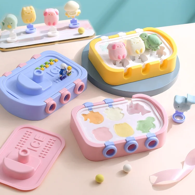 TBD06047379_B7.webp Boat Shape Cartoon Silicone Ice Mold DIY Ice Cream Popsicle Molds - Image 8