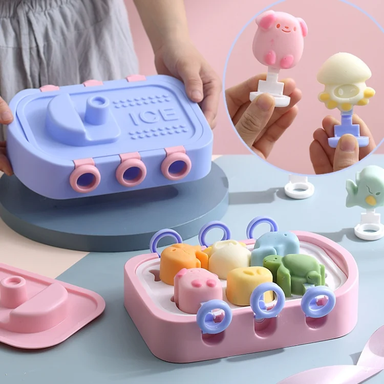 TBD06047379_B9.webp Boat Shape Cartoon Silicone Ice Mold DIY Ice Cream Popsicle Molds - Image 10