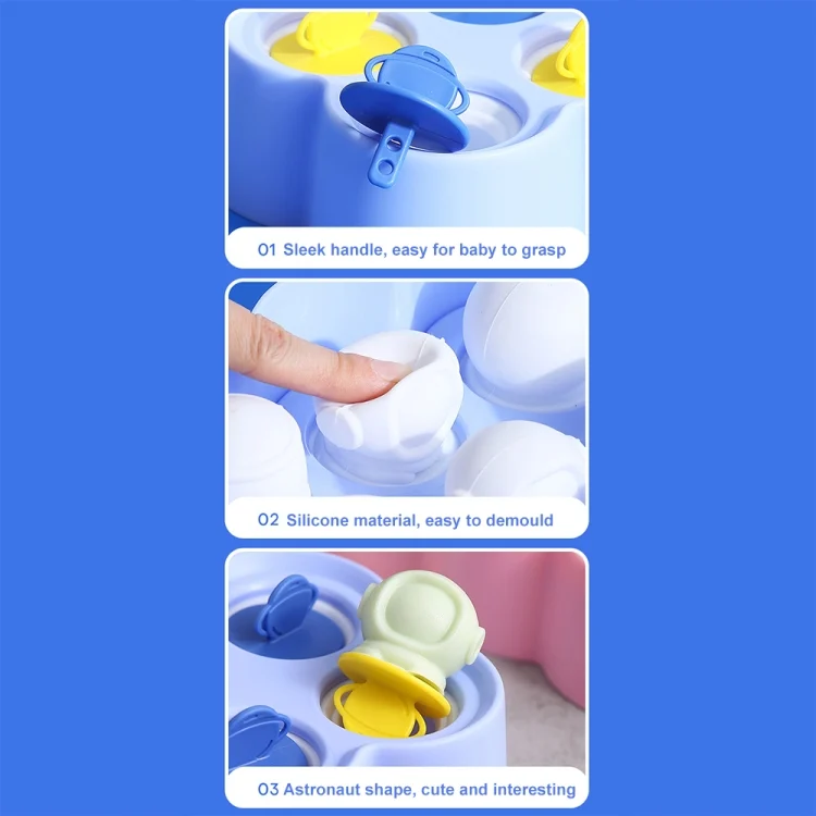 TBD06047382_B3.webp Astronaut Silicone Ice Mold Homemade DIY Popsicle Ice Cream Cartoon Mold - Image 4