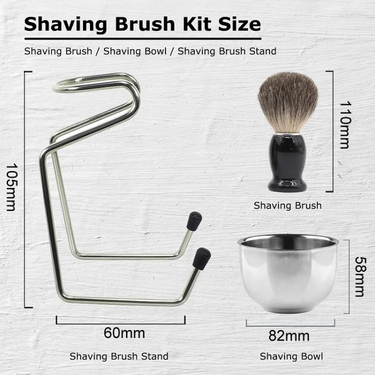 TBD06047387_B6.webp 3pcs /Set Men Foam Manual Wooden Handle Beard Brush Set - Image 7