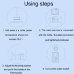 Female Handheld Mini External Vaginal Wash Maternity Portable Electrical Feminine Cleanser - Image 9