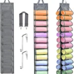 Double-Sided 24 Grids Storage Hanging Bag Hanging Storage Closet Behind Door Storage Organizer - Image 2