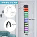 Double-Sided 24 Grids Storage Hanging Bag Hanging Storage Closet Behind Door Storage Organizer - Image 4