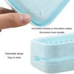 Bathroom Drainage Dual Layer Soap Box Plastic Put Soap Holder - Image 3
