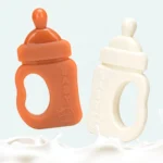 Baby Silicone Teether Bottle Bite Teether Teething Stick - Image 2