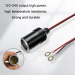 12/24V Car Battery To Cigarette Lighter Female Base Power Supply Cable - Image 4