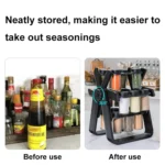 18-in-1 Rotating Ferris Wheel Kitchen Condiment Bottle Holder Set - Image 3