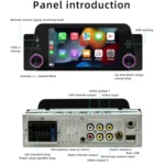 5-Inch Wireless MP5 Car Universal Bluetooth Hands-Free Radio - Image 3