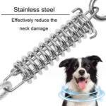Pet Leash Shock Absorbing Spring Chrome Plated Chain Spring Accessories - Image 4