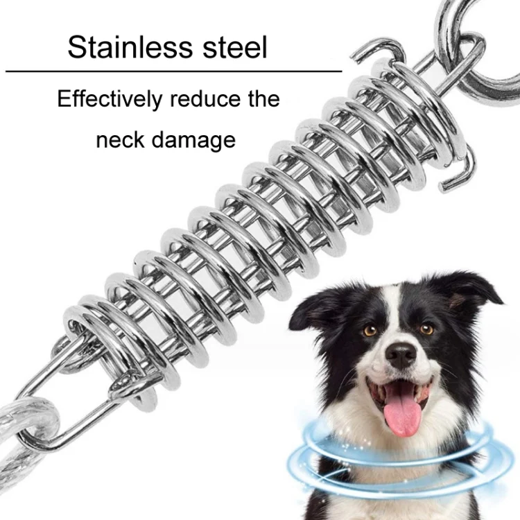 TBD06047439_B3.webp Pet Leash Shock Absorbing Spring Chrome Plated Chain Spring Accessories - Image 4
