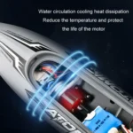 EB02 2.4G Wireless RC Boat Circulating Water-Cooled High-Speed Speedboat Racing Boat Model Toy - Image 12