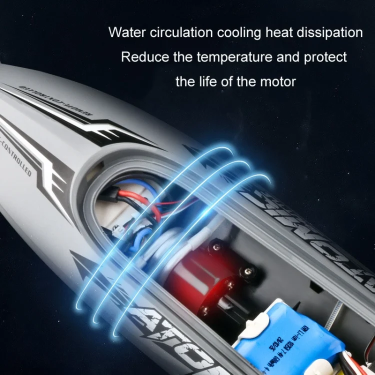 TBD06047453_B11.webp EB02 2.4G Wireless RC Boat Circulating Water-Cooled High-Speed Speedboat Racing Boat Model Toy - Image 12