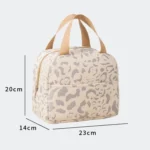 Ink Pattern Insulated Lunch Bag Lunch Box Bag Outdoor Travel Ice Pack Picnic Bag - Image 3