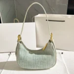Denim Women Bag Underarm Single Shoulder Handbag Tote Niche Dumpling Bag - Image 2