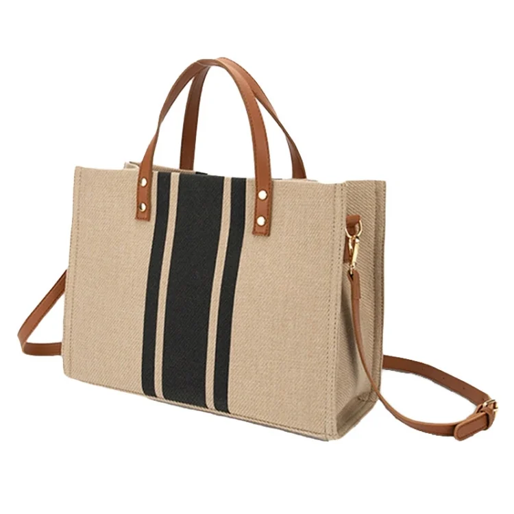 Women Handbag Briefcase Large Capacity Canvas Crossbody Bag