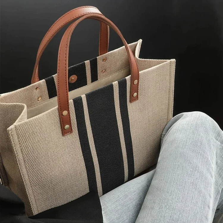 TBD06047494_B4.webp Women Handbag Briefcase Large Capacity Canvas Crossbody Bag - Image 5