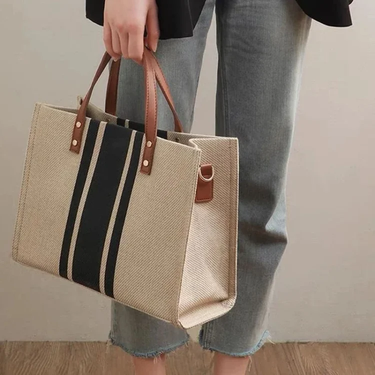 TBD06047494_B7.webp Women Handbag Briefcase Large Capacity Canvas Crossbody Bag - Image 8