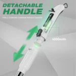 Multifunctional Long and Short Dual Purpose Electric Cleaning Brush Kitchen Bathroom Window Floor Brush - Image 5