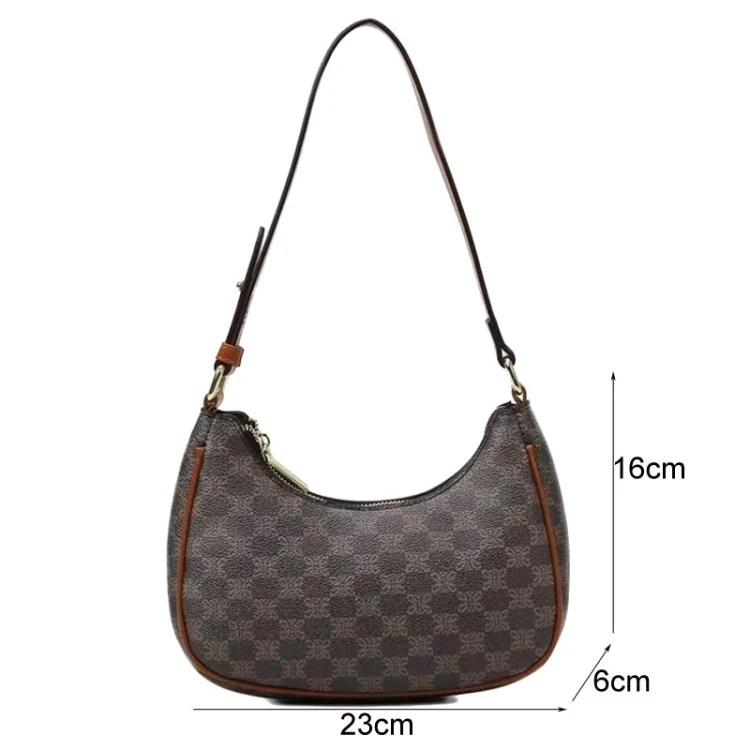 TBD06047503_B1.webp Women Summer Versatile PU Leather Tote Crescent Shoulder Bag Niche Design Underarm Bag - Image 2