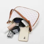 Women Summer Versatile PU Leather Tote Crescent Shoulder Bag Niche Design Underarm Bag - Image 4