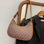 Women Summer Versatile PU Leather Tote Crescent Shoulder Bag Niche Design Underarm Bag - Image 6